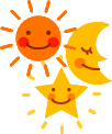 月星太陽イラスト